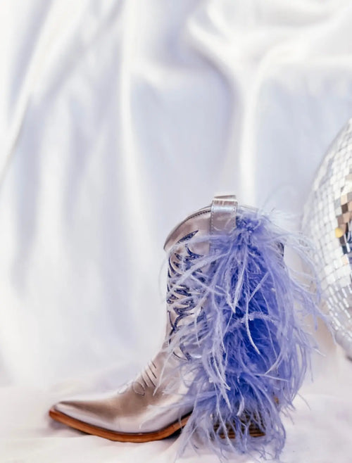 ELECTRIC AZURE METALLIC BOOT Brat Outlaw